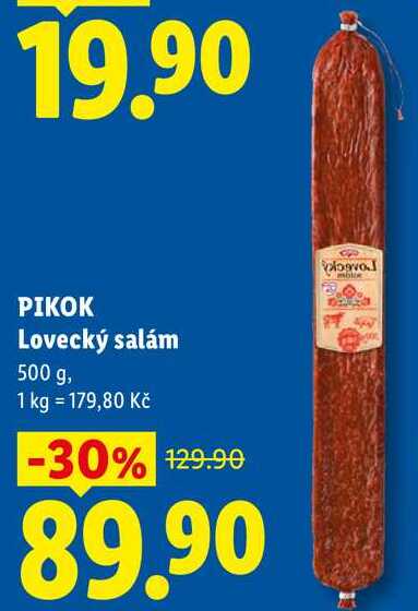 PIKOK Lovecký salám, 500 g