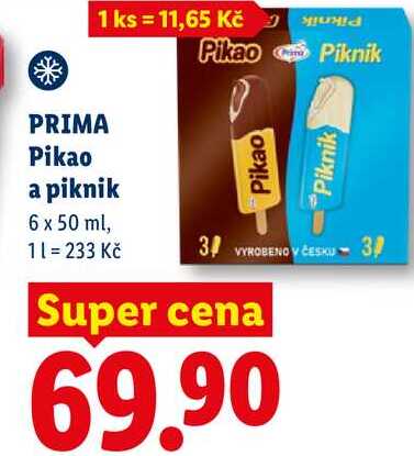 PRIMA Pikao a piknik, 6 x 50 ml