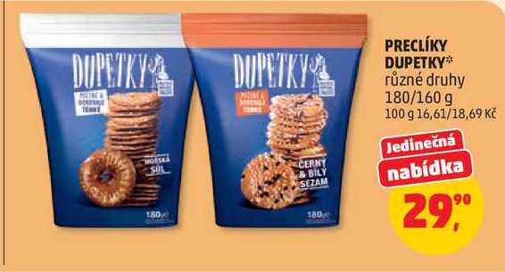 DUPETKY různé druhy, 180/160 g