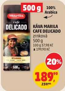 KÁVA MARILA CAFE DELICADO zrnková, 500 g