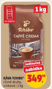 KÁVA TCHIBO různé druhy, zrnková, 1 kg