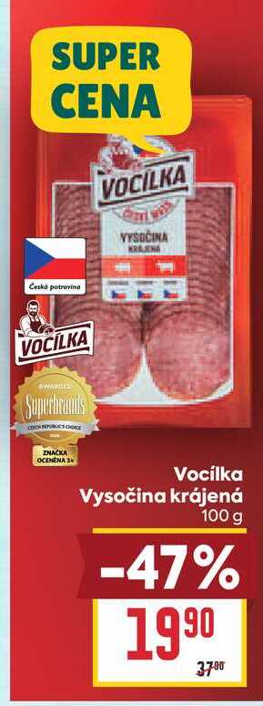Vocilka Vysočina krájená 100 g 