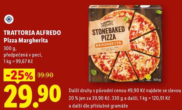 TRATTORIA ALFREDO Pizza Margherita, 300 g