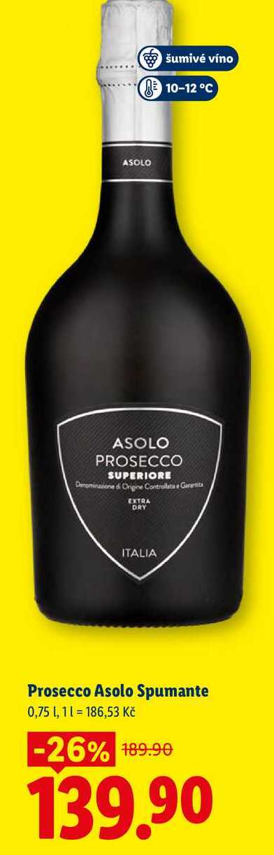 Prosecco Asolo Spumante, 0,75 1