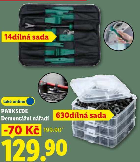 PARKSIDE Demontážní nářadí, 630dílná sada