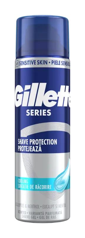 Gillette Gel na holení Series Sensitive Cool, 200 ml