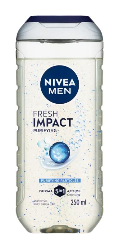 NIVEA Men Sprchový gel pro muže 3v1 Pure Impact, 250 ml
