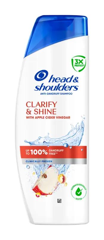 Head & Shoulders Šampon Clarify & Shine Apple vinegar, 400 ml