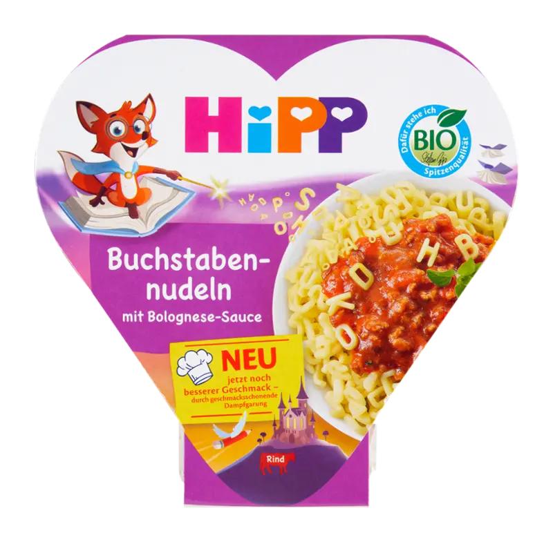 HiPP BIO písmenkové těstoviny s boloňskou omáčkou, 250 g