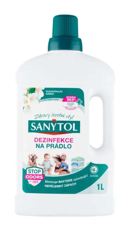 Sanytol Dezinfekce na prádlo s vůní bílých květů, 1 l