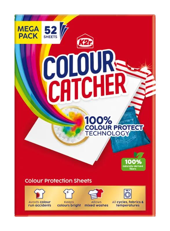 K2r Prací ubrousky proti obarvení prádla Color Catcher, 52 ks
