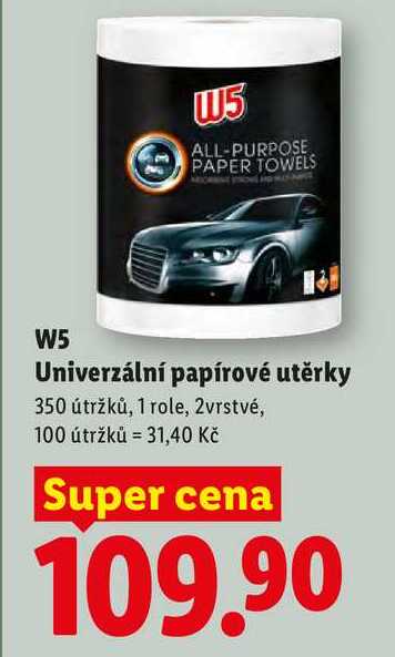 W5 Univerzální papírové utěrky, 1 role