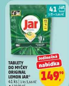 TABLETY DO MYČKY ORIGINAL LEMON JAR, 41 ks 