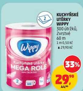 KUCHYŇSKÉ UTĚRKY WIPPY, 300 útržků, 2vrstvé, 60 m