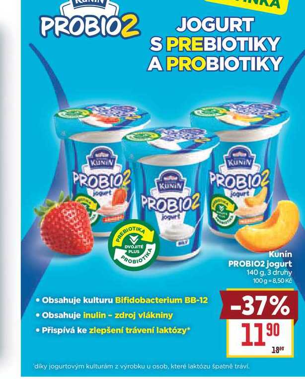 Kunín PROBIO2 jogurt 140 g