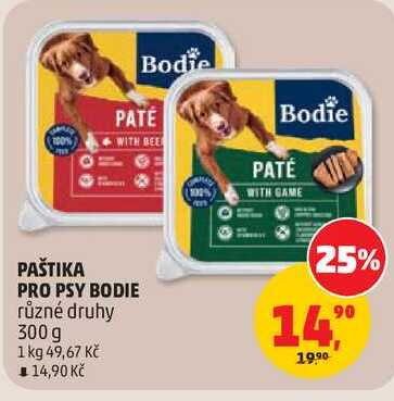 PAŠTIKA PRO PSY BODIE různé druhy, 300 g