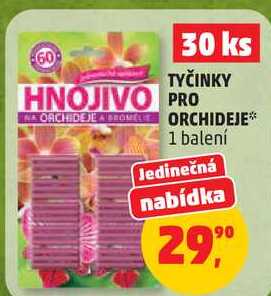 TYČINKY HNOJIVO PRO NA ORCHIDEJE A BROME ORCHIDEJE, 1 balení