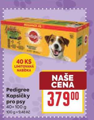 Pedigree Kapsičky pro psy 40x100 g