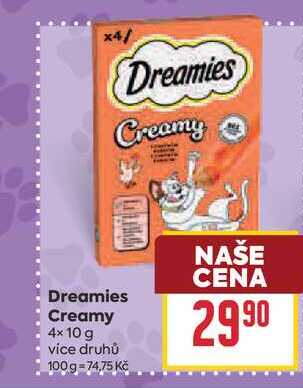 Dreamies Creamy 4x10 g