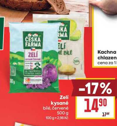 Zeli kysané bílé, červené 500 g
