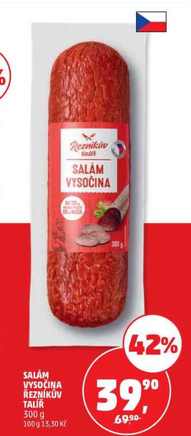 SALÁM VYSOČINA ŘEZNÍKŮV TALÍŘ, 300 g