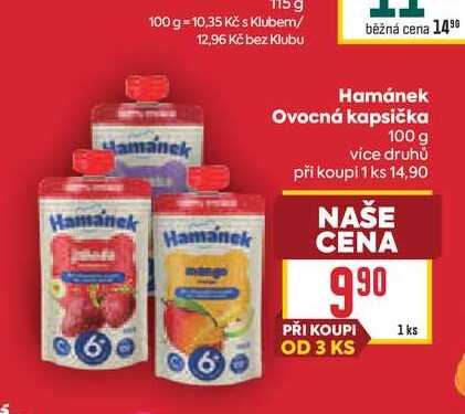 Hamánek Ovocná kapsička 100 g
