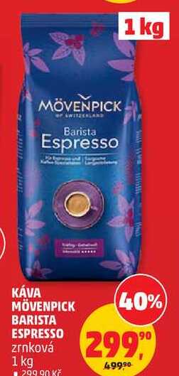 KÁVA MÖVENPICK BARISTA ESPRESSO zrnková, 1 kg