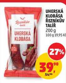 UHERSKÁ KLOBÁSA ŘEZNÍKŮV TALÍŘ, 200 g