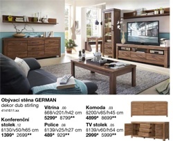 Obývací stěna GERMAN - TV stolek