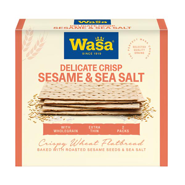 Wasa Delicate Crisp křupavé tenké plátky se sezamem