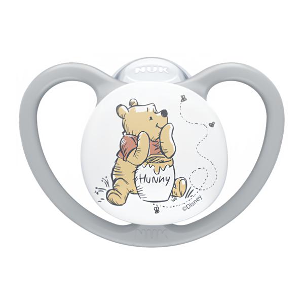 NUK Dudlík Perfect Match Air Disney Medvídek Pú Grey (6-18 m)