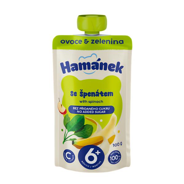 Hamánek Banán se špenátem 100g