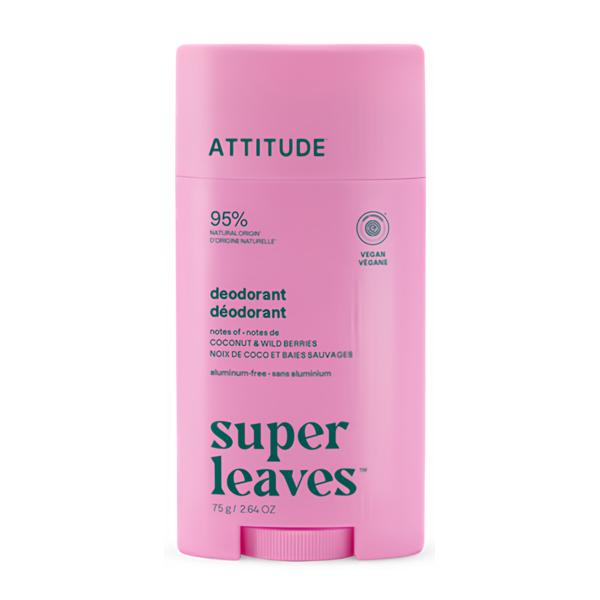 Attitude Super leaves Deodorant bez hliníku - kokos a lesní plody