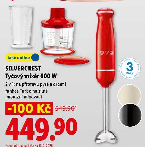 SILVERCREST Tyčový mixér 600 W