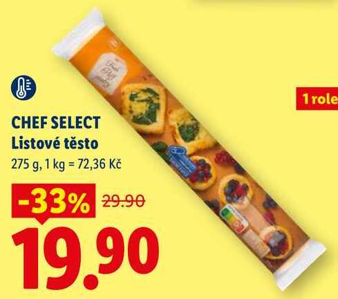 CHEF SELECT Listové těsto, 275 g
