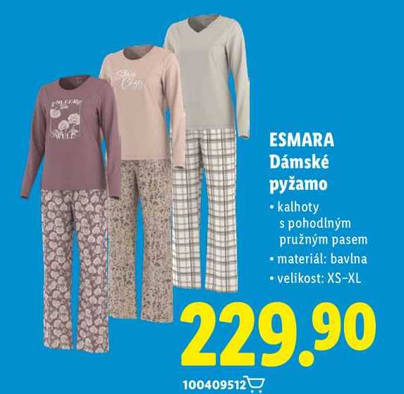 ESMARA Dámské pyžamo 