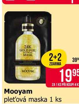 Mooyam pleťová maska 1 ks 