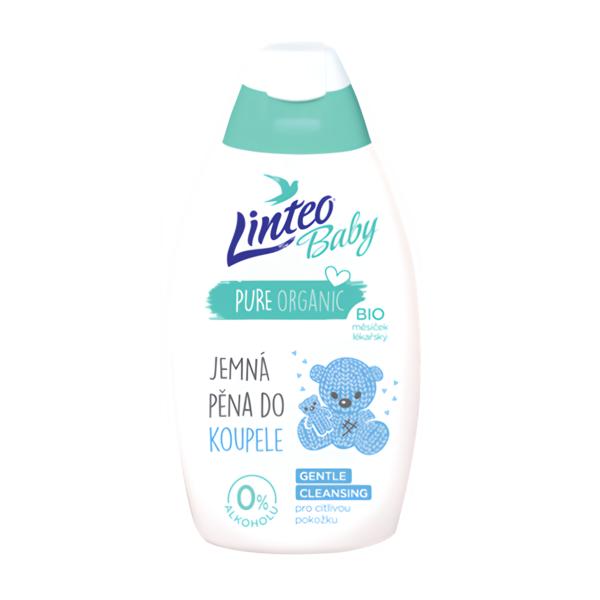 Linteo Baby Dětská pěna do koupele s měsíčkem lékařským