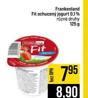 Frankenland Fit ochucený jogurt 0,1% různé druhy 125 g