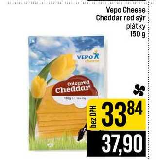 Vepo Cheese Cheddar red sýr plátky 150 g 