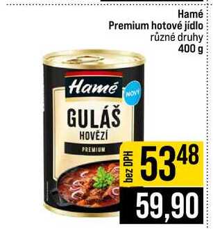 Hamé Premium hotové jídlo různé druhy 400 g