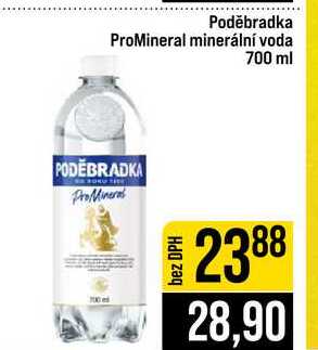 Poděbradka ProMineral minerální voda 700 ml