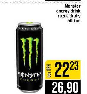 Monster energy drink různé druhy 500 ml