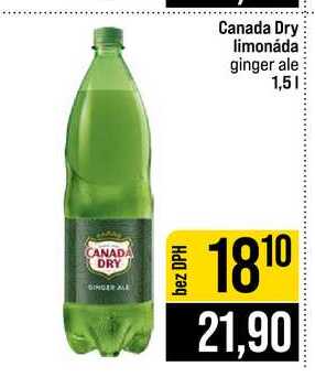 Canada Dry limonáda ginger ale 1,5l