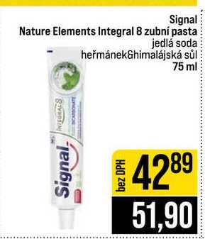 Signal Nature Elements Integral 8 zubní pasta jedlá soda heřmánek&himalájská sůl 75 ml