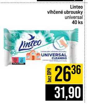 Linteo vlhčené ubrousky universal 40 ks