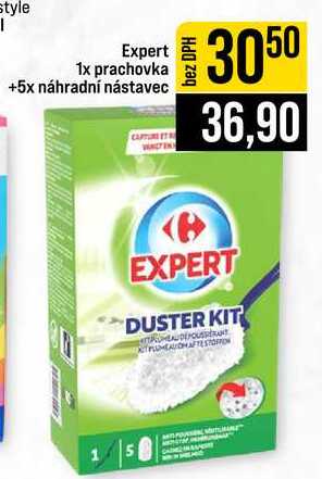Expert 1x prachovka +5x náhradní nástavec
