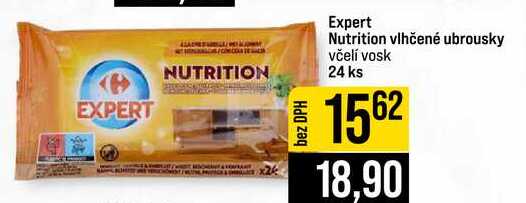 Expert Nutrition vlhčené ubrousky včelí vosk 24 ks
