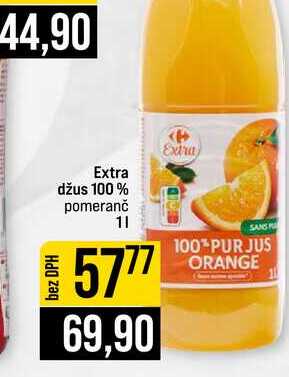 Extra džus 100% pomeranč 1l