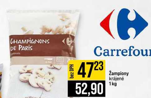 Žampiony krájené 1kg